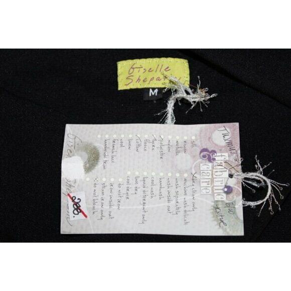 GISELLE SHEPATIN Sz M Medium Black White Mesh Tank Sleeveless Top NWT 288.00 - Picture 3 of 7